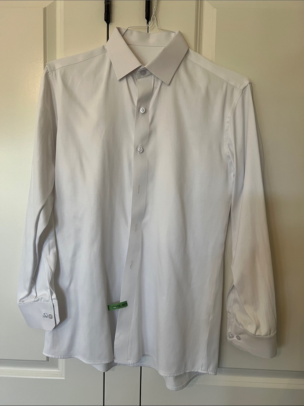🟣 BOGO! Classic Men's White Dress Shirt - Tailored Fit
